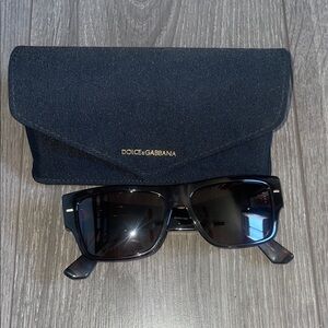Dolce & Gabbana Black Sunglasses with Elegant Case